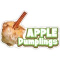 Signmission Apple Dumplings Decal Concession Stand Food Truck Sticker, 8" x 4.5", D-DC-8 Apple Dumplings19 D-DC-8 Apple Dumplings19